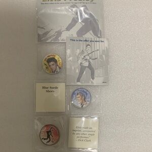 Elvis Presley Collectible Pin/Badge Set - Multi Color